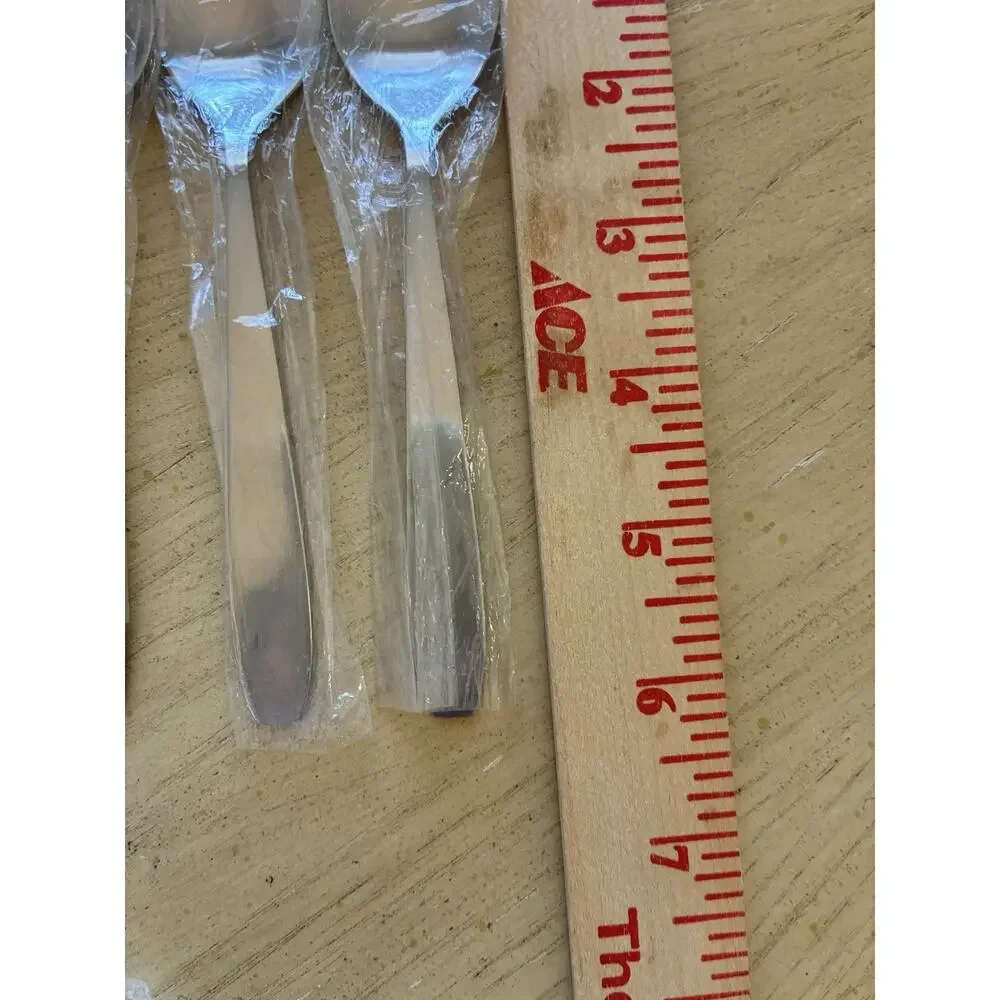 Lot 10 Stainless Steel Serrated Fruit Spoons Citrus Grapefruit China NEW NOS